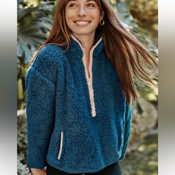 Summersalt The Cozy High Pile Eco Fleece Half Zip Size Small - Picture 1 of 7